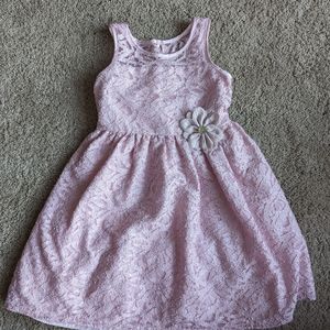 Mia & Mimi Girls Sleeveless Dress Pink Lace Size Small